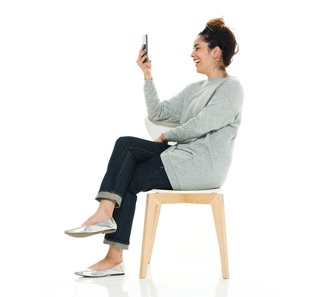 istock Cheerful woman taking a selfie 612413154