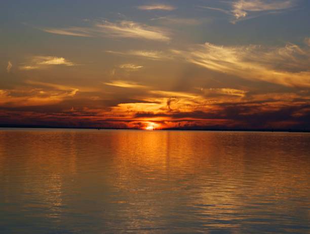 istock glorious,multicolor sunset at the sea-side 612415254