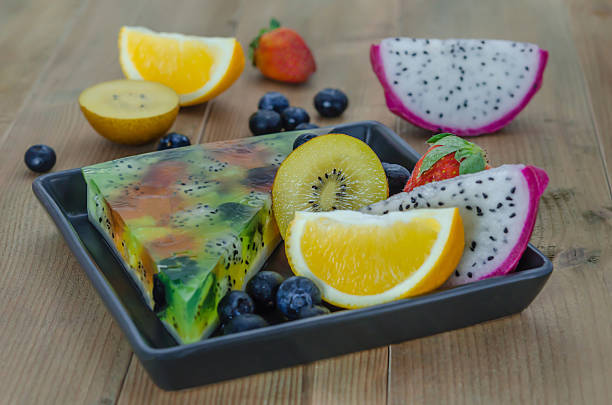 istock Mixed jelly fruits 612416932