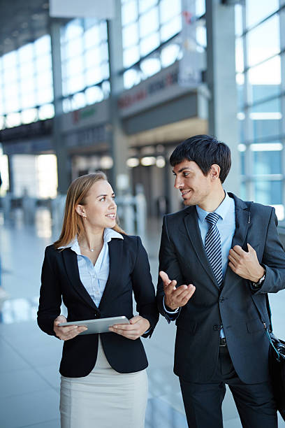 istock Conversation of colleagues 612417136