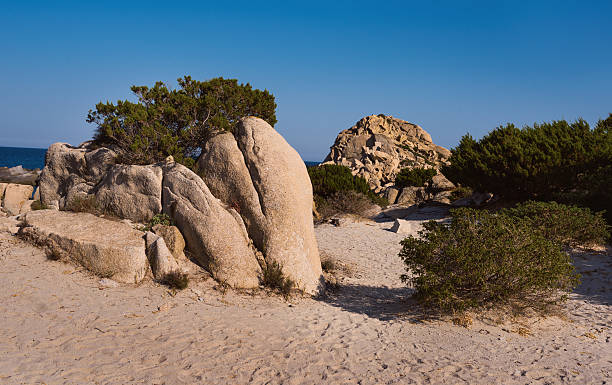 Beautiful coast of Punta Molentis, Villasimius, in Sardinia, Italy