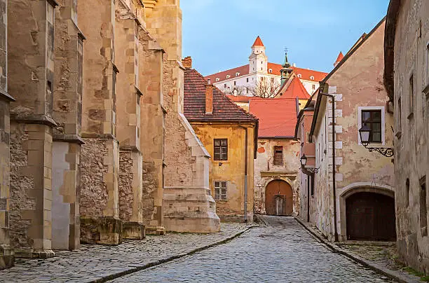 Photo of Old street in Bratislava, Slovakia