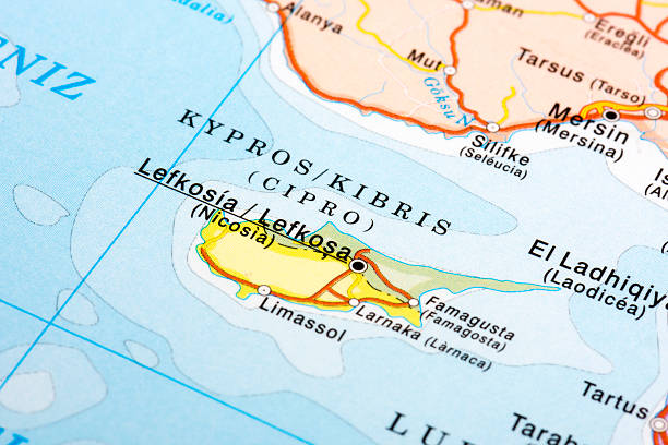istock Map of Lefkosia, Cyprus 612479240