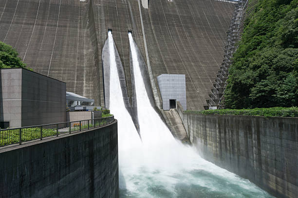 istock water discharge at Miyagase dam 612482264