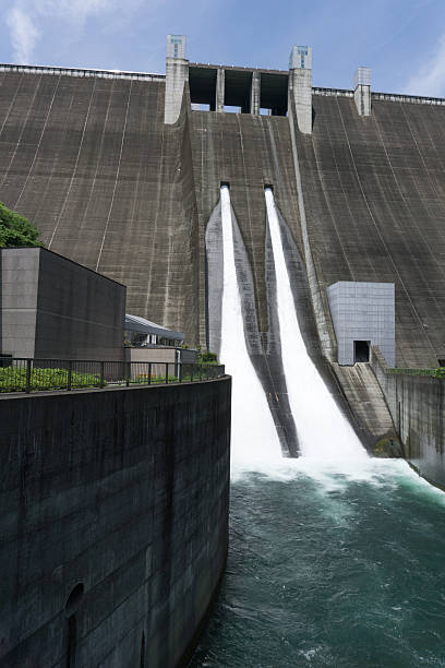 istock water discharge at Miyagase dam 612482314