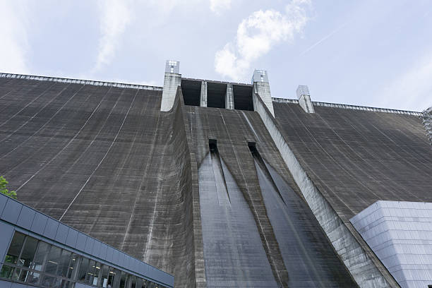 istock water discharge at Miyagase dam 612482366