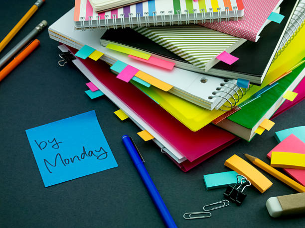 istock Somebody Left the Message on Your Working Desk; By Monday 612482632