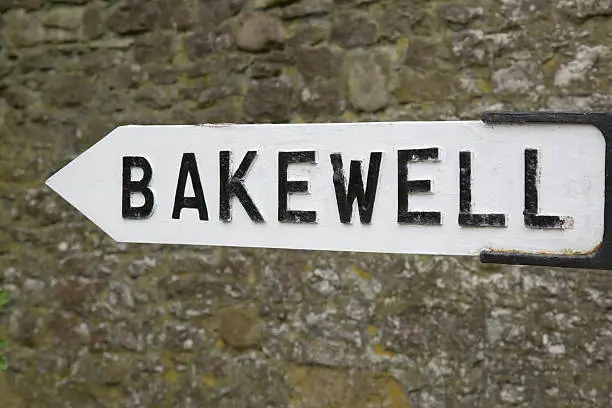 Street Sign in Bakewell; Peak District; England; UK