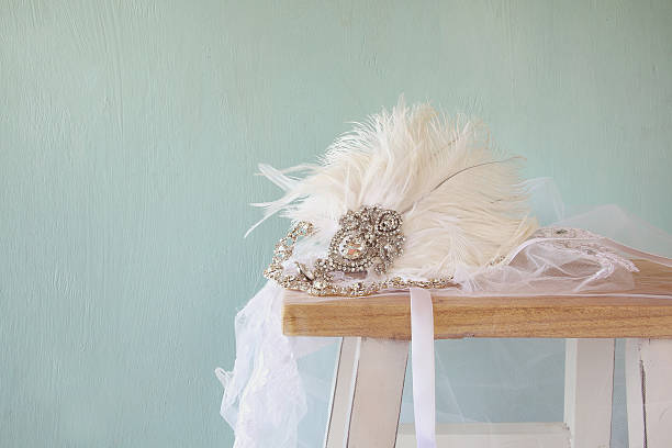 istock Image of gatsby style diamond head decoration 612483956