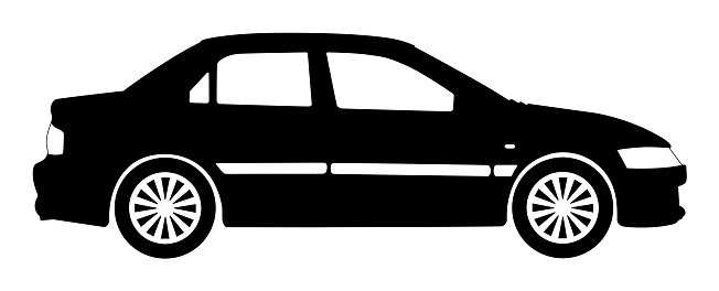 Sport car silhouette