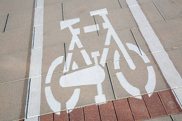 istock Bike Lane Sign 612486370