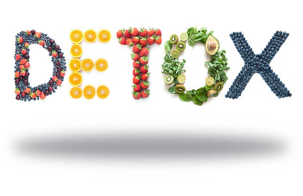 istock Detox word made from fruits and vegetables 612487930