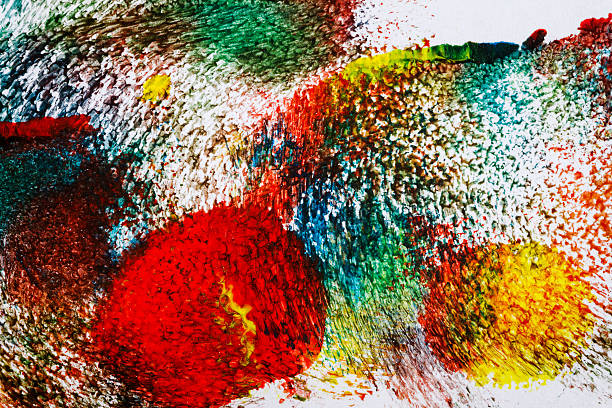 istock Abstract vibrant acrylic art background 612488638