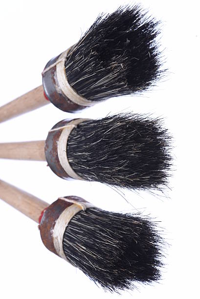 istock Old unused paint brush closeup 612489034
