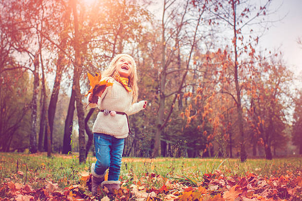 Child in autumn