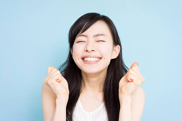 Happy woman stock photo