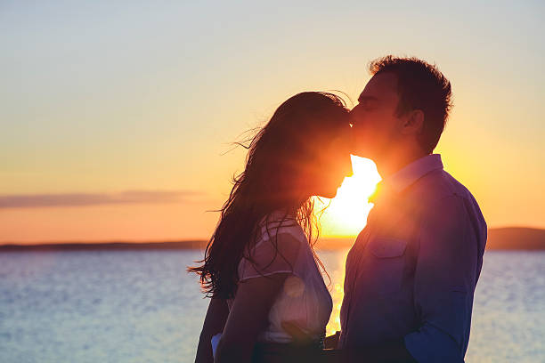 istock Newlyweds in Salt lake, Turkey 612495080