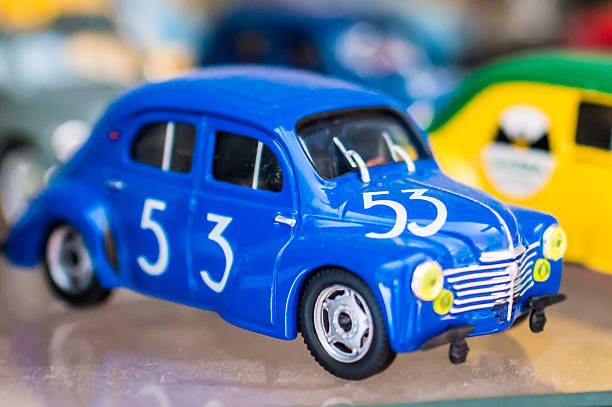istock retro blue toy sport car 612495140