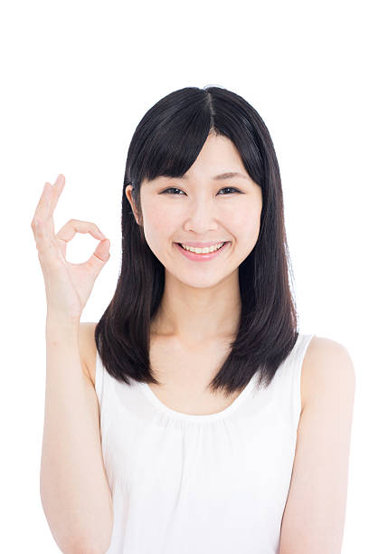 istock Woman making ok sign 612497568