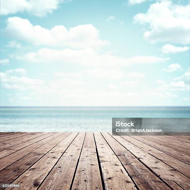 Summer Vacation Background Stock Photo - Download Image Now - Beach, Boardwalk, Backgrounds