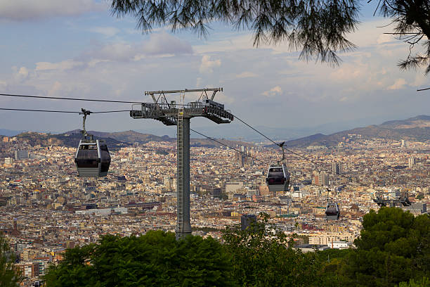 istock Cable car in Barcelona, Spain 612500384