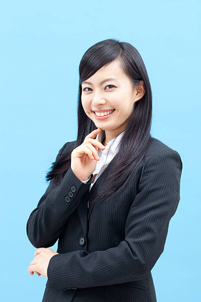 istock Japanese businesswoman making gestures 612501462