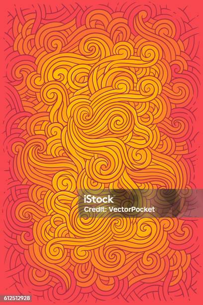 Vector Illustration Hippie Background I Stock Illustration - Download Image Now - Backgrounds, Pattern, Psychedelic