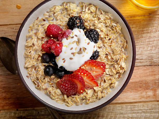 istock Oatmeal With Yogurt and Fresh Fruit 612513468
