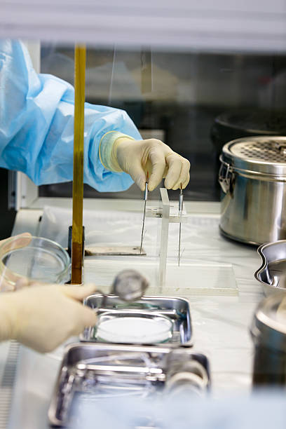 istock Scientists in protective suits in the 