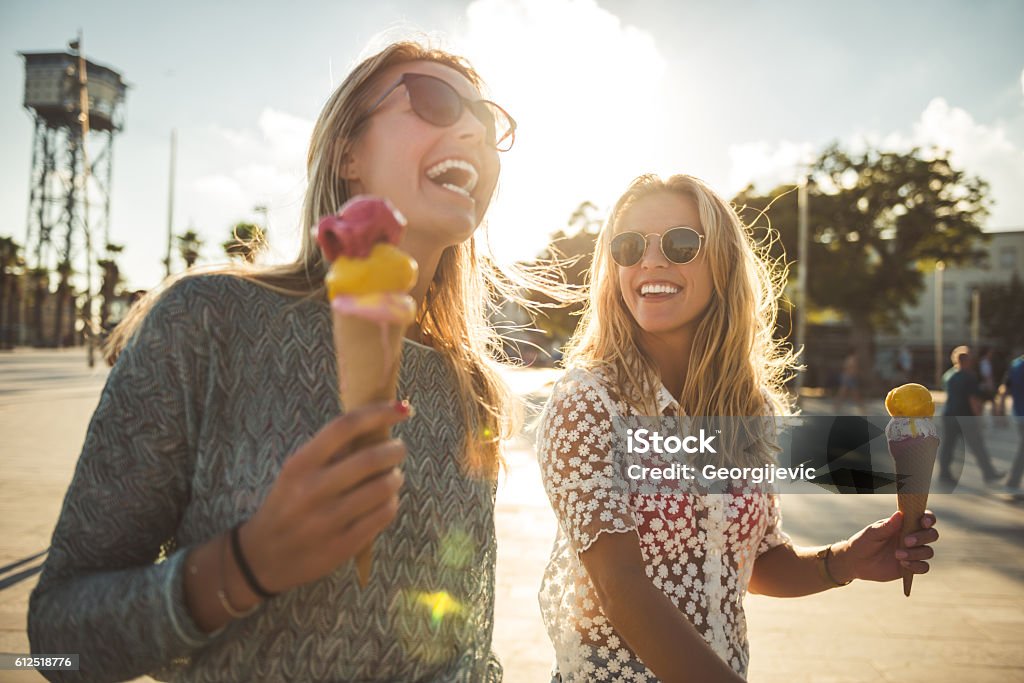 Lustiger Sommertag - Lizenzfrei Speiseeis Stock-Foto