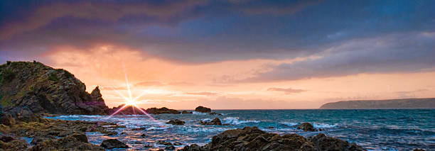 istock Vibrant sunset with flare 612520658