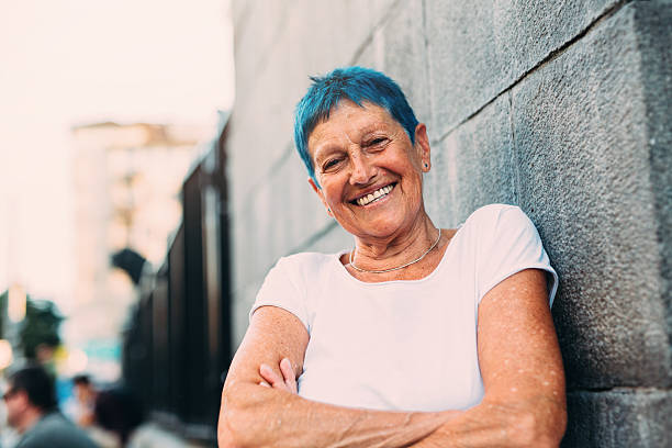 istock Happy senior woman 612521934