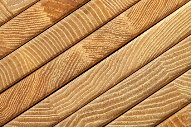 istock Glued wood texture background. Stack of boards. Close-up nature wallpaper. 612523222