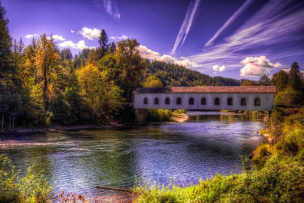 goodpasture pont couvert - burney photos et images de collection