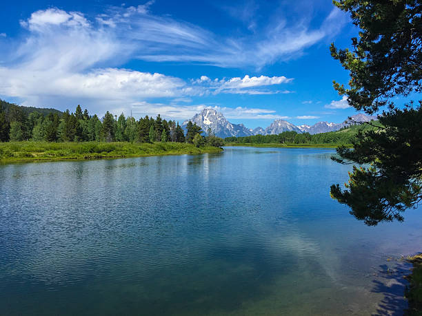 istock Sunny day on the calm river 612615610