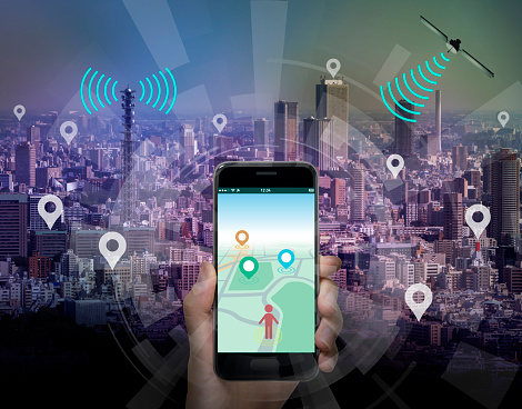 ciudad inteligente y aplicación de teléfono inteligente utilizando información de ubicación photo
