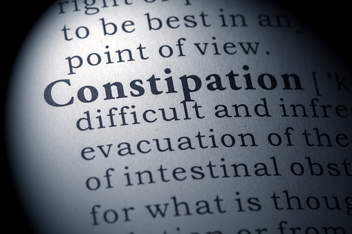Fake Dictionary, Dictionary definition of the word constipation.