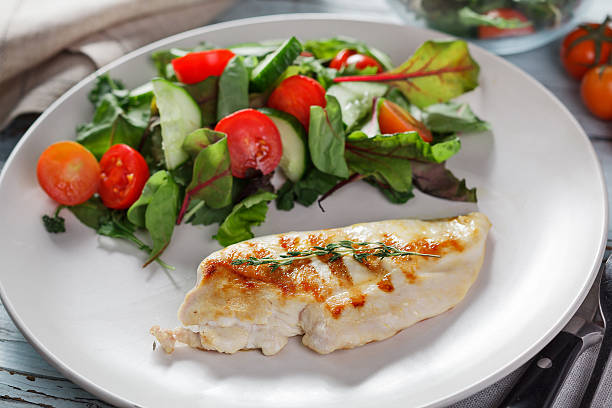 istock Grilled chicken fillet 612618252