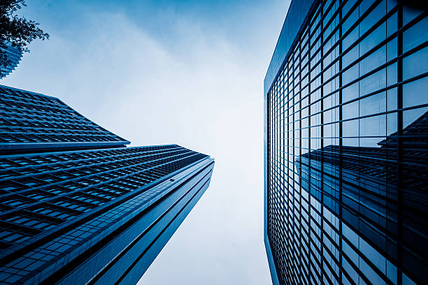 istock low angle view of skyscrapers 612618280