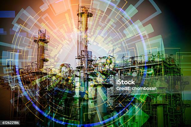 Modern Factory And Electricity Abstract Conceptual Image Visual Stock Photo - Download Image Now