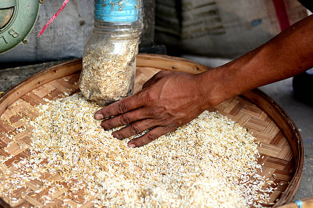 istock worker labor hold sticky rice from outlet produce 612623216