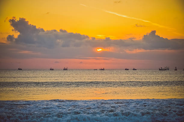 istock seascape with beautiful sunset on the beach 612623754