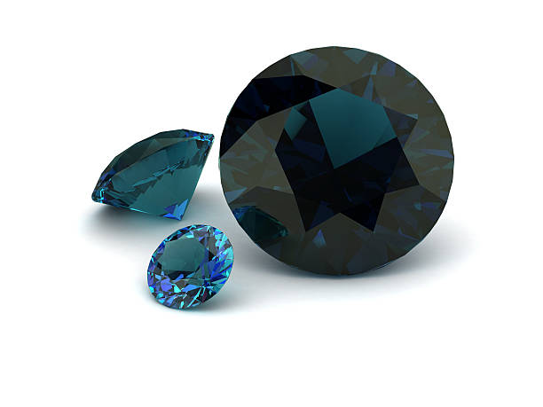 istock Shiny white alexandrite illustration (high resolution 3D image) 612624248