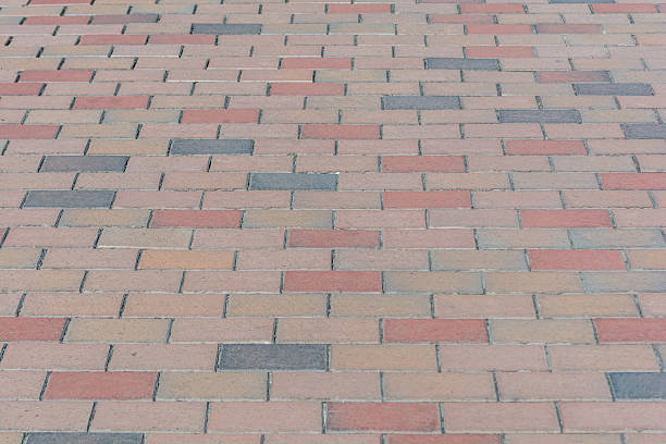 istock Brown and gray tiled floor 612628598