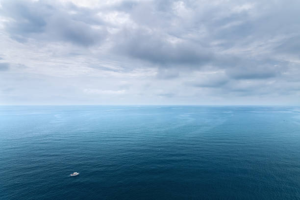 istock black sea boat on the waves 612629480