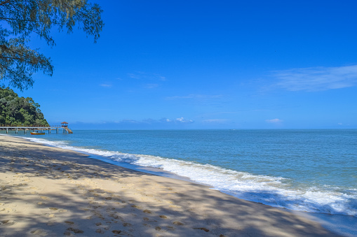 Pantai Keracut beach. Penang island National Park. Malaysia