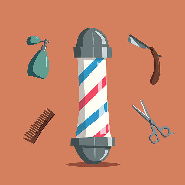 Set Of Tools. Barber Shop. Cartoon Vector Illustration Stock Clipart |  Royalty-Free | FreeImages