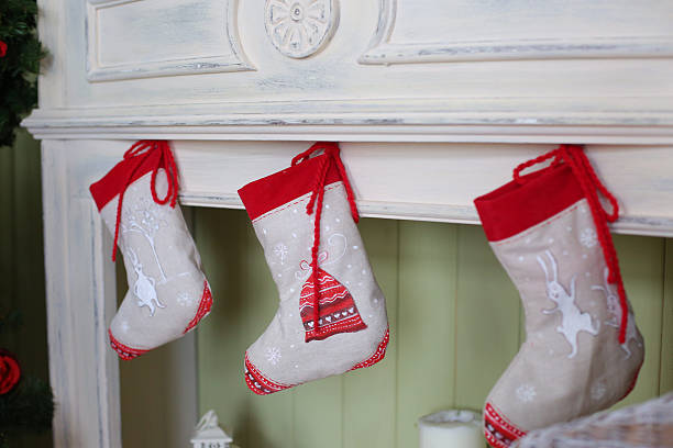 istock Christmas Tree in Room, Xmas Home Night Interior 612634892