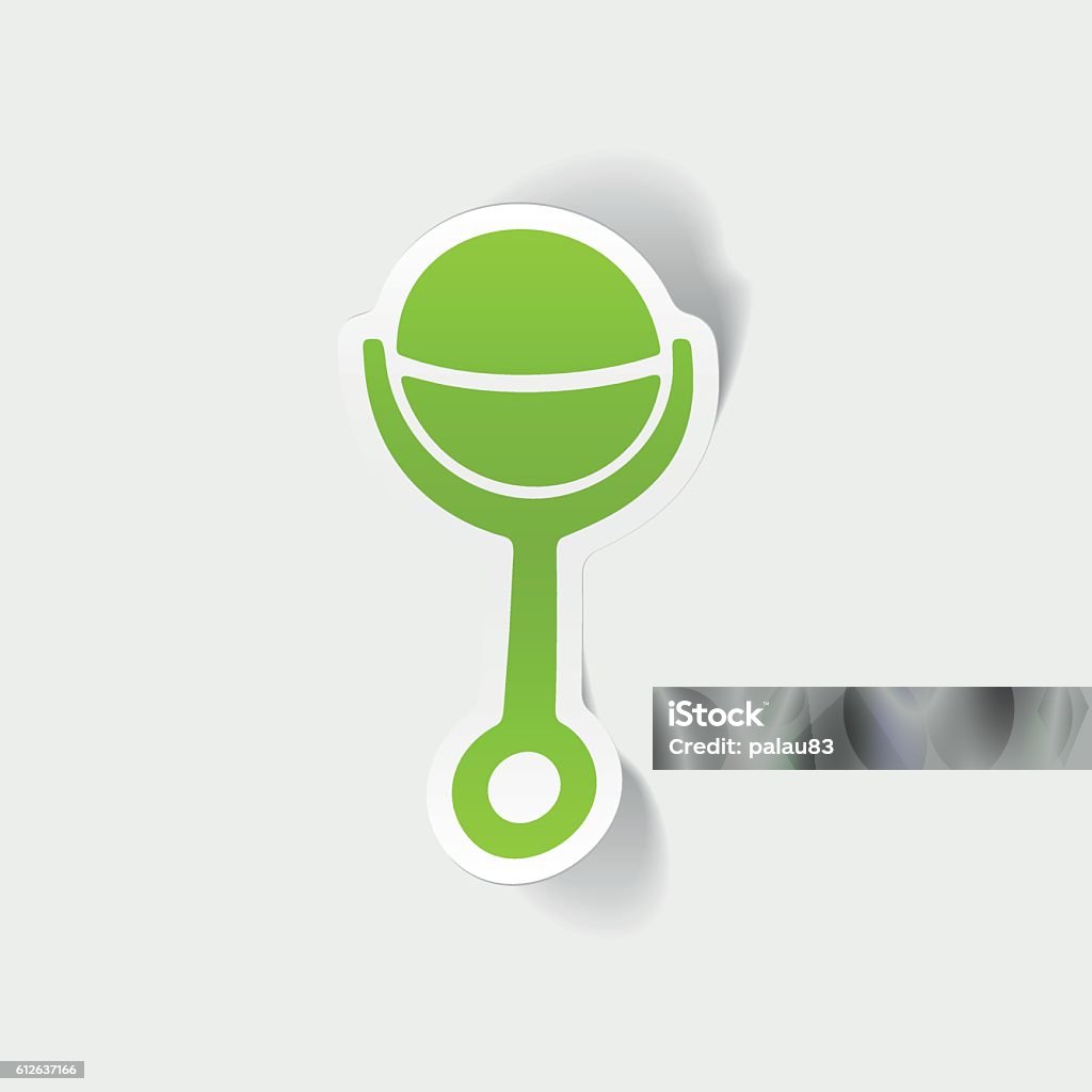 Baby Rattle Element Realistic Design Element Rattle Stock Illustration - Download Image Now ...