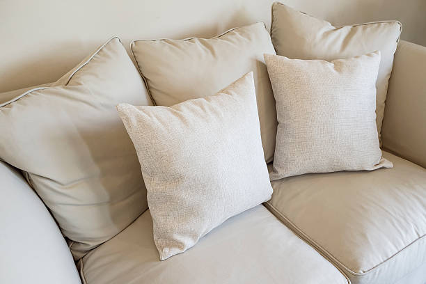 istock Pillows on sofa Room interior Decoration background 612639108